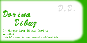 dorina dibuz business card